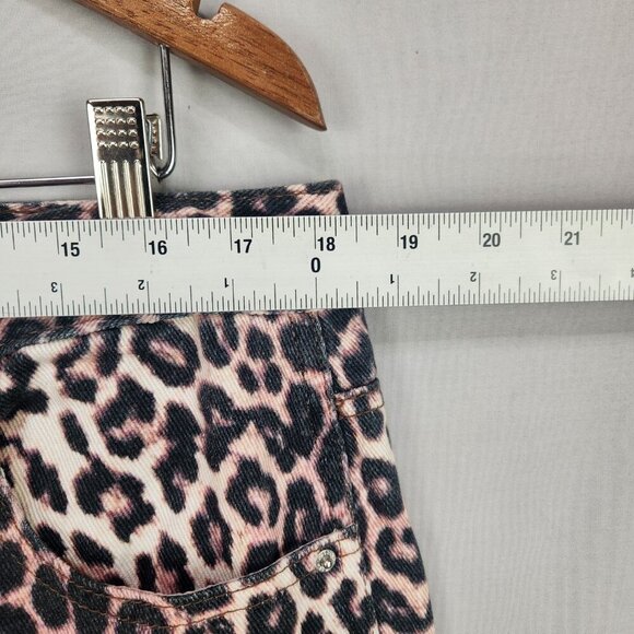 Pacsun Wide Leg Baggy Leopard Print Denim Pants Women's 31 Pacific Sunwear New - Picture 3 of 9